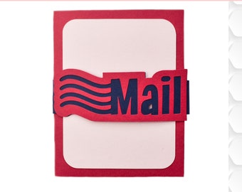 Peek a Boo Band Postal Happy Mail Folio SVG Files for Cricut, Silhouette Design Studio and other cutting machines