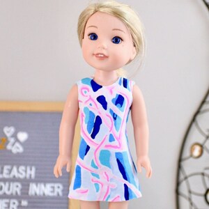Handmade Lilly Dress For WellieWishers American Girl Dolls Anchor