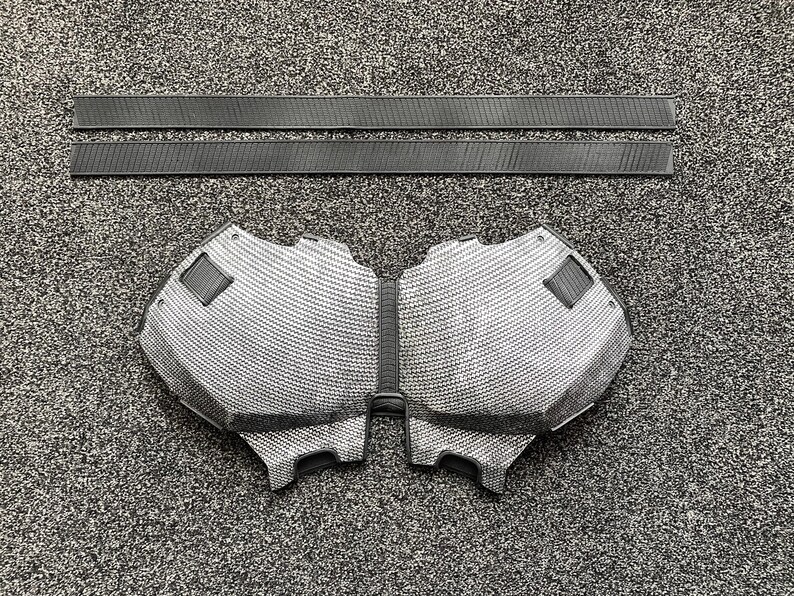 Conjunto de armadura metálica CyberV2/Hero (cuello + pecho + abdominales + hombros + brazos) Disfraz de cosplay de caucho de poliuretano imagen 3