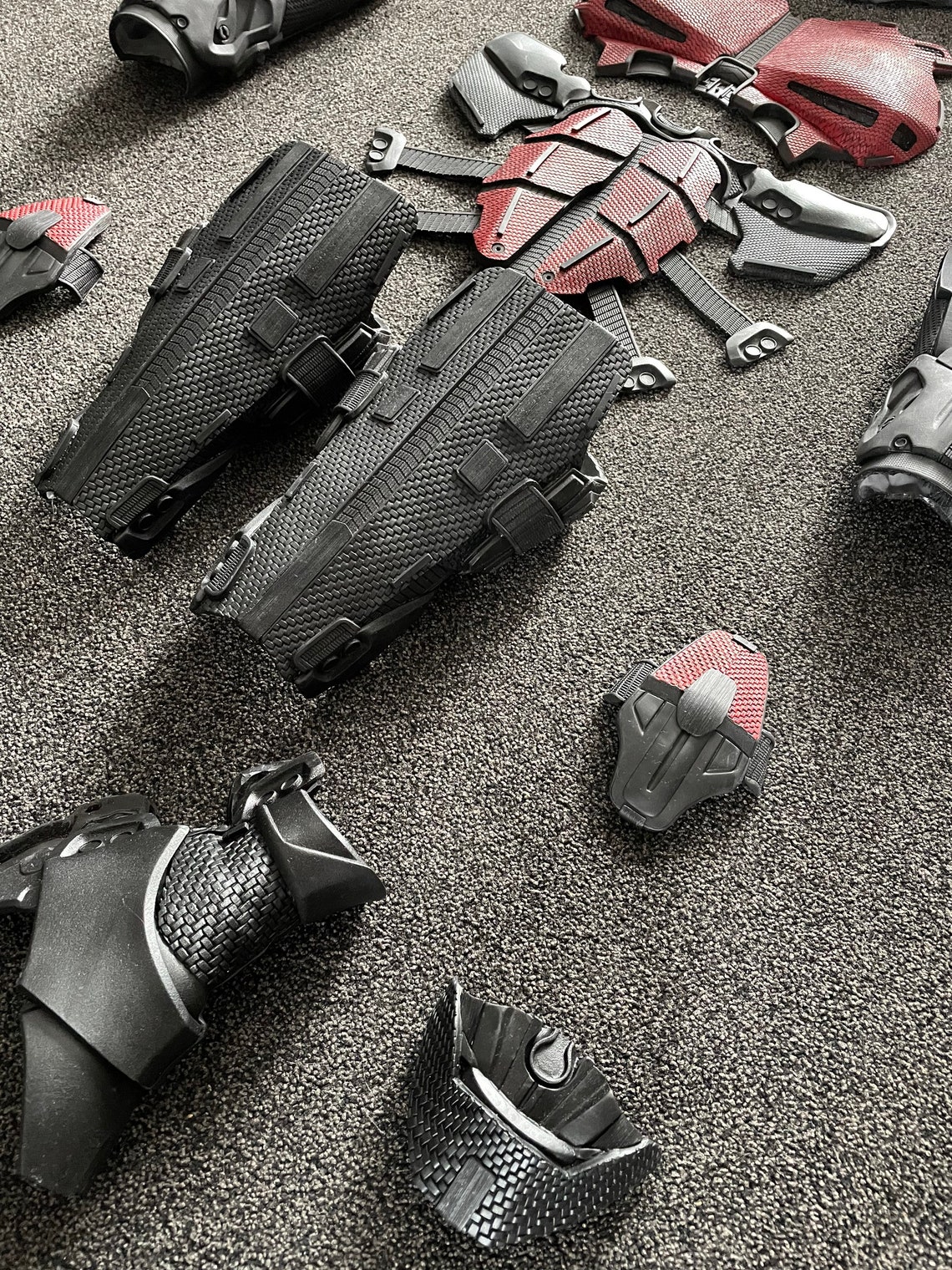 Herov2 Red Armor Set (15 Piece) Polyurethane Rubber Cosplay Costume - Etsy