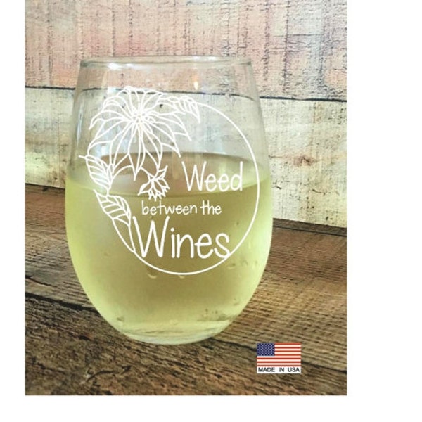 Garden club, gardening, flowers, wine, outdoor, plants,  made in usa, stemless wine, laser etched,gardener, green thumb, sunflower,plantings