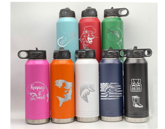 32oz Insulated Water Bottle with engraved logo