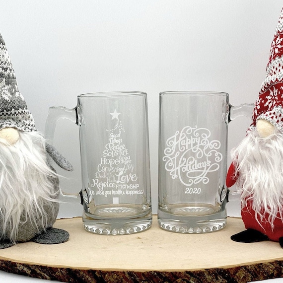 Christmas beer mugs Clearance