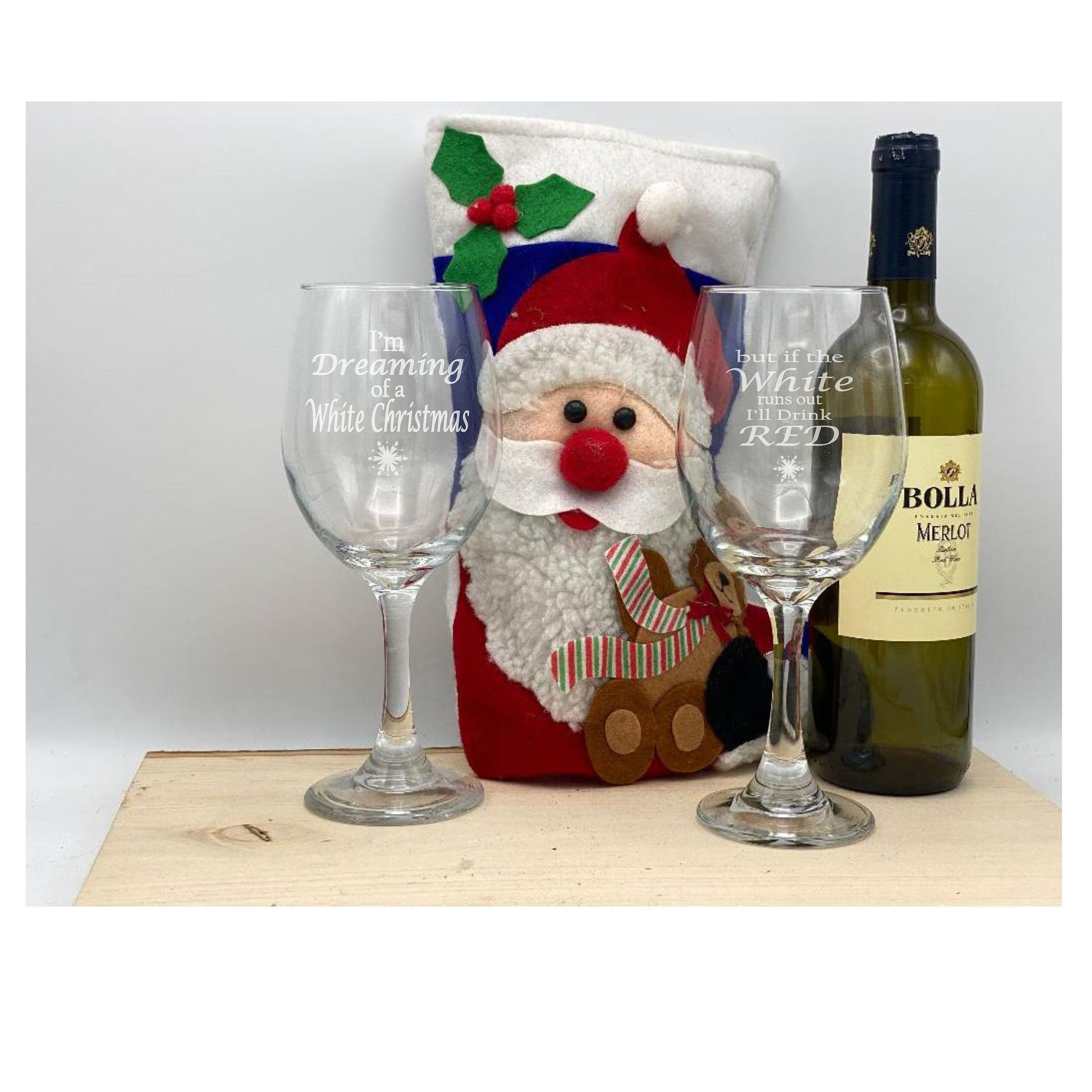 Red and Green Festive Xmas Glassware Painted with Stem 14 oz Set of 2 Holiday Nutcracker Toy Soldier Design Christmas Wine Glasses Red and Green Festive Xmas Glassware Painted with Stem 14 oz Set of 2 Holiday Nutcracker Toy Soldier Design Christmas Wine Glasses