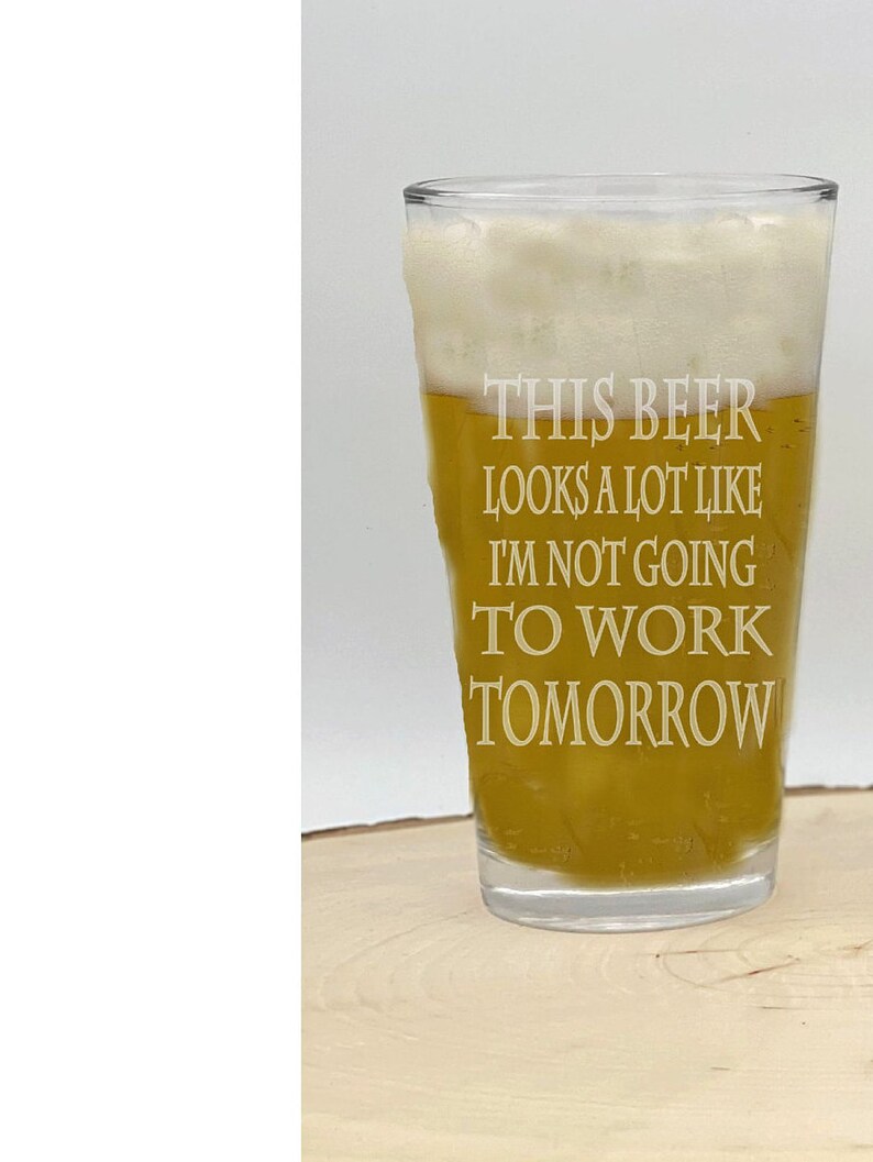 Retirement Pint Beer Glass Retiree Funny Saying Conical Etsy Canada