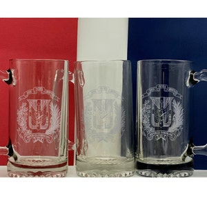 Republica Dominicana, laser etched Dominican flag, Dominican republic, beer mug, Latino, Dominican insignia, country flags, customized