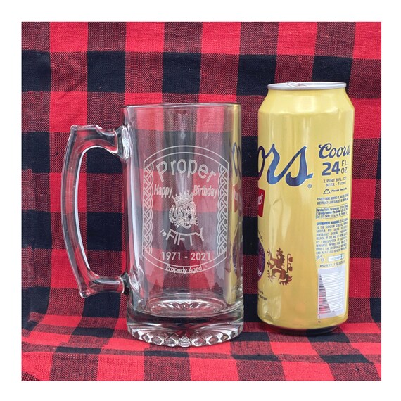 Birthday Beer Mug Birthday Beer Mug Custom Beer Mug Etsy