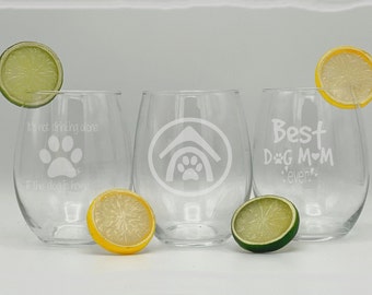 Funny Wine Glass, 1 Glass, Pet Lover, Pet Owner, Furry Pet, Cat Mom,Best Momma,Birthday Gift, Crazy Cat Lady, Dog Lover Gift, Dog Mom Gift