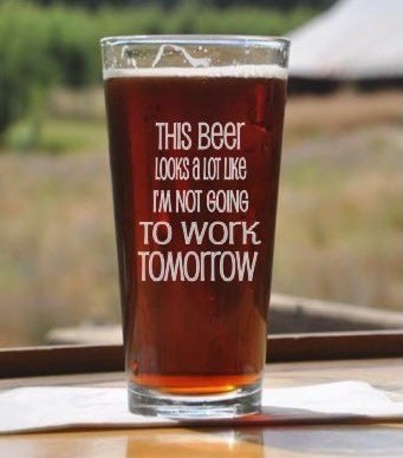 Retirement pint glass beer mug funny saying retire beer Etsy