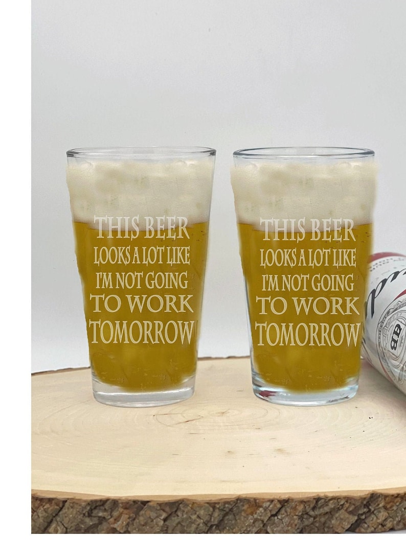 Retirement Pint Beer Glass Retiree Funny Saying Conical Etsy Canada