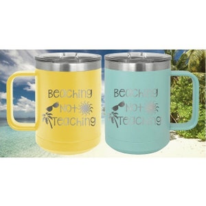 Personalized Teacher Coffee Mug, Coffee  Mug with Lid, Insulated Coffee Mug, Gift for Teacher, Coffee Cup, Personalized Gift, Custom, Mug