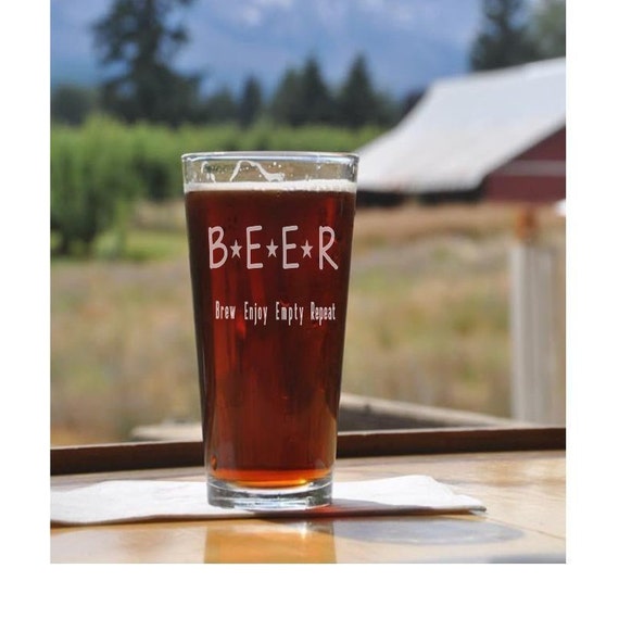 Funny Pint Glass Beer Sayings Beer Lover Bachelor Etsy
