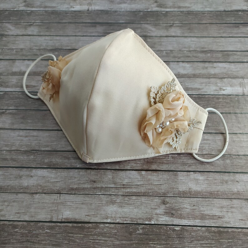 Wedding Face Mask for Women Lace Double Layers Elastic Ear Etsy