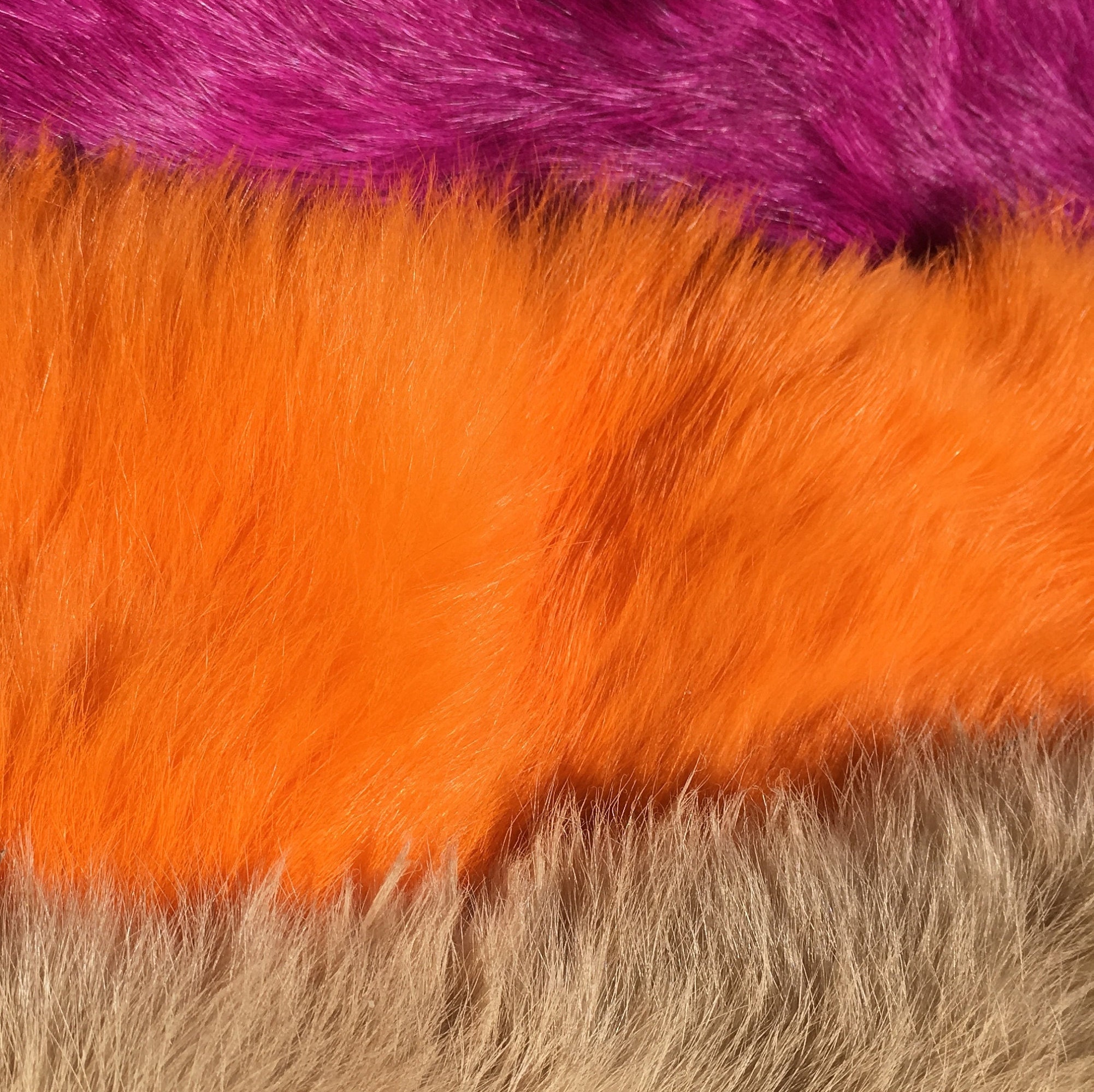 1x High Quality Dyed Rabbit Skin Pelt Real Fur - 20 Colours - for Fly ...