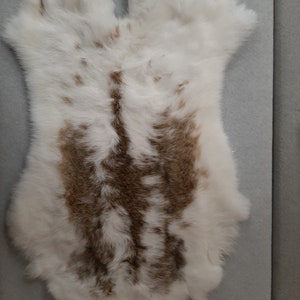 1x High Quality Dappled Rabbit Pelt - fashion, soft furnishing, crafts, garments, photography prop,
