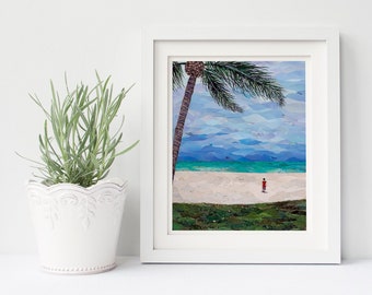 Sanibel, Fine Art Print, Beach, Florida, Palm Tree, Child, Ocean, Seascape, Nature, Landscape, Island, Hawaii, Caribbean, Palms, Tropical