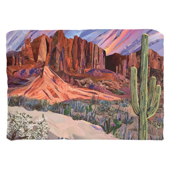 Desert Landscape Cactus Sedona Superstition Mountains Etsy