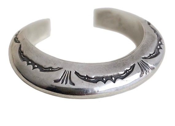 Orville Tsinnie Cuff Bracelet - Sterling Silver N… - image 1