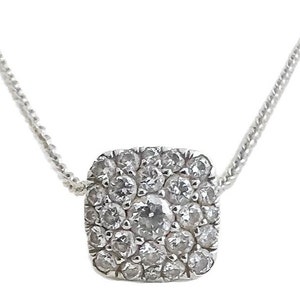 Diamond Necklace - 14k White Gold .50 CTW 18” Diamond Pendant Necklace
