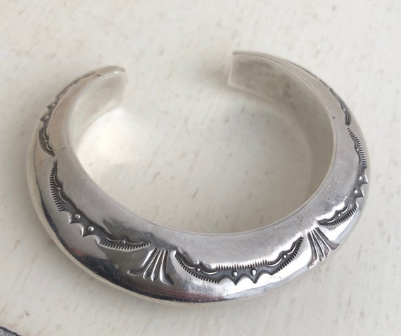 Orville Tsinnie Cuff Bracelet - Sterling Silver N… - image 2