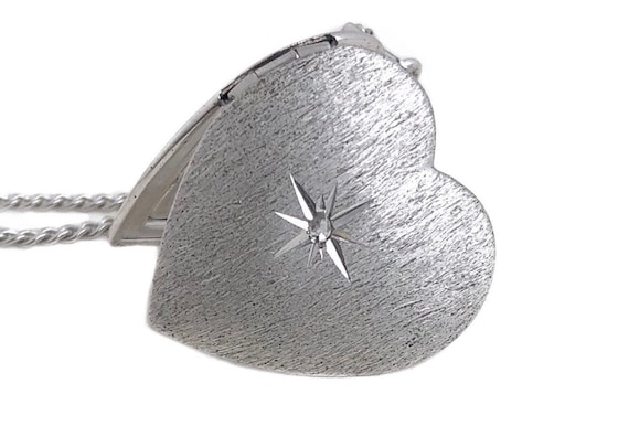 アクセサリー vintage silver925 heart locket pendant VINTAGE ETCHED HEART PICTURE LOCKET STERLING SILVER PENDANT