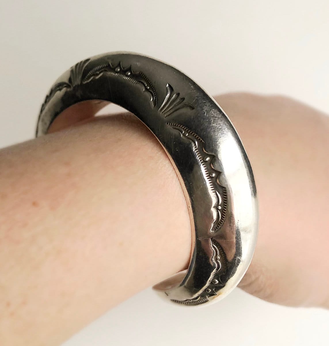 Orville Tsinnie Cuff Bracelet - Sterling Silver Navajo