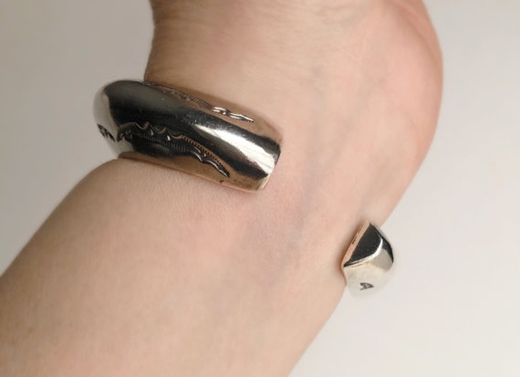 Orville Tsinnie Cuff Bracelet - Sterling Silver Navajo