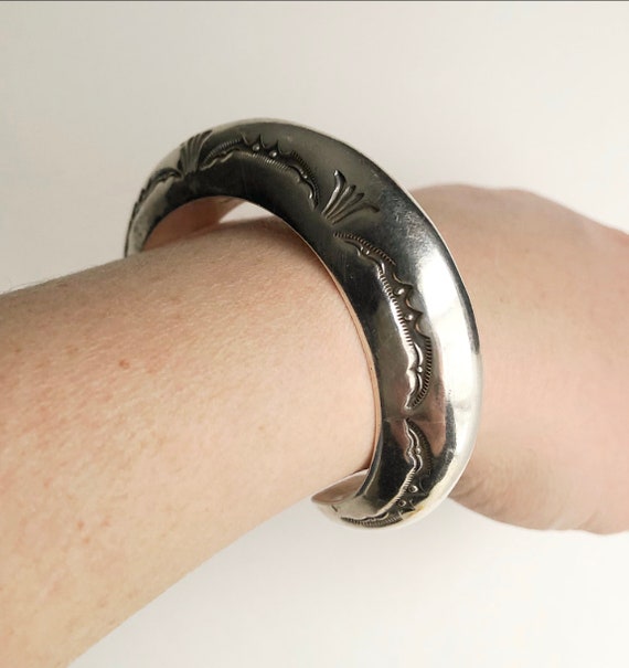 Orville Tsinnie Cuff Bracelet - Sterling Silver N… - image 6