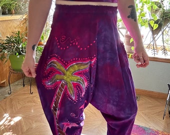 Tropical Batik Harem Pants