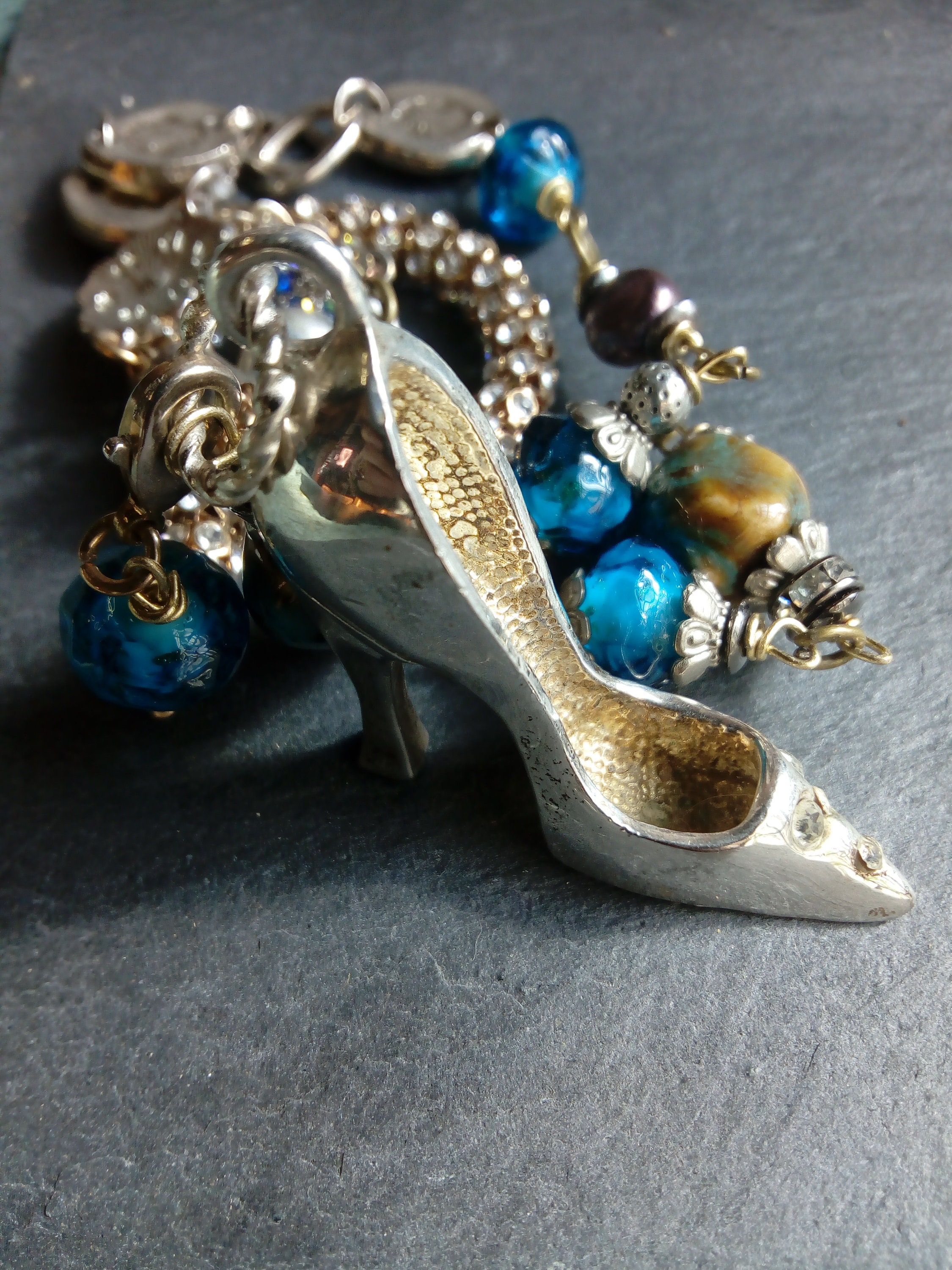 Shoe Necklace Assemblage Wearable Art Vintage Necklace Etsy Australia