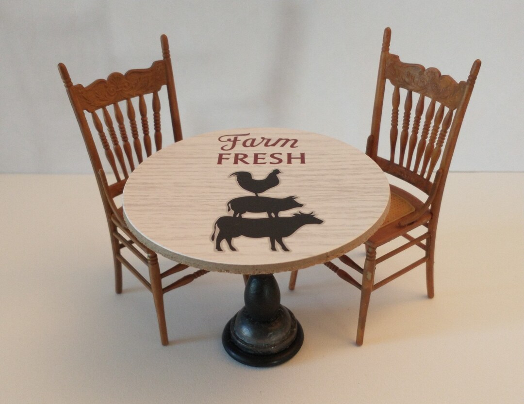 1/12 Scale Cafe/kitchen Table Etsy