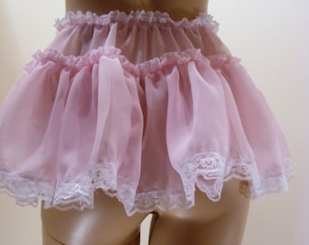 sexy sissy adult baby chiffon mini skirt approx 11 inches long small and plus sizes available  range of coloursskater skirt