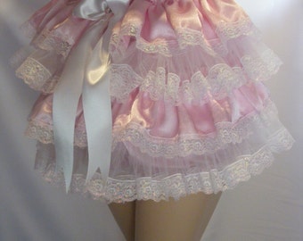 encaje extra frilly sissy adulto bebé pañal cubierta de pañal sin forro pvc forrado o forro impermeable bragas abdl cosplay