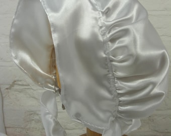 adult baby sissy bonnet frilly white satin traditional abdl adults cosplay roleplay fancy dress lolita kawaii,all colours available