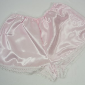 french knickers tap pants pink satin sissy lingerie lounge shorts underwear ALL COLOURS and sizes  inc plus sizes