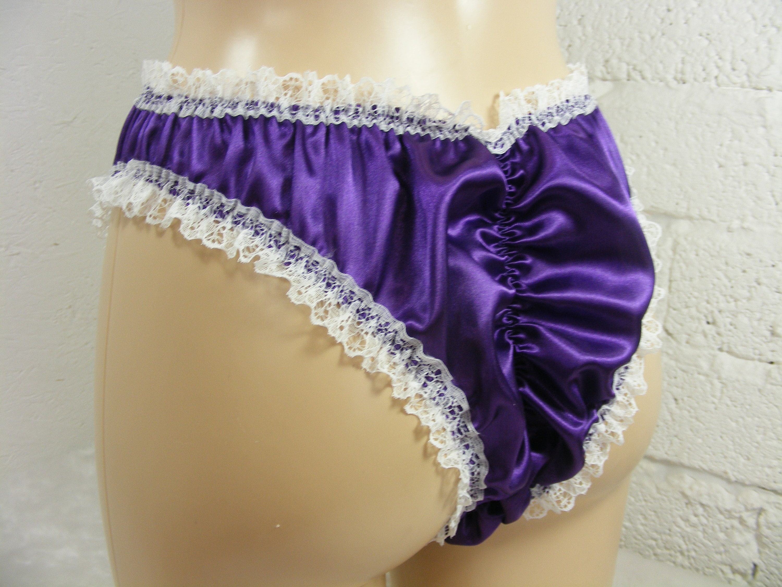 Purple Satin Panties