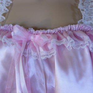 sissy pink satin baby doll nighty negligee dress cami top cosplay fancydress CD TV all sizes image 5