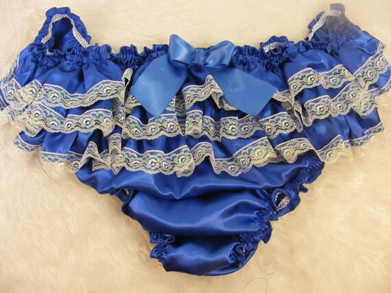 blue ruffle panties