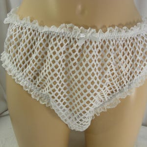 sissy panties  WHITE STRING fishnet panties knickers lingerie underwear mens