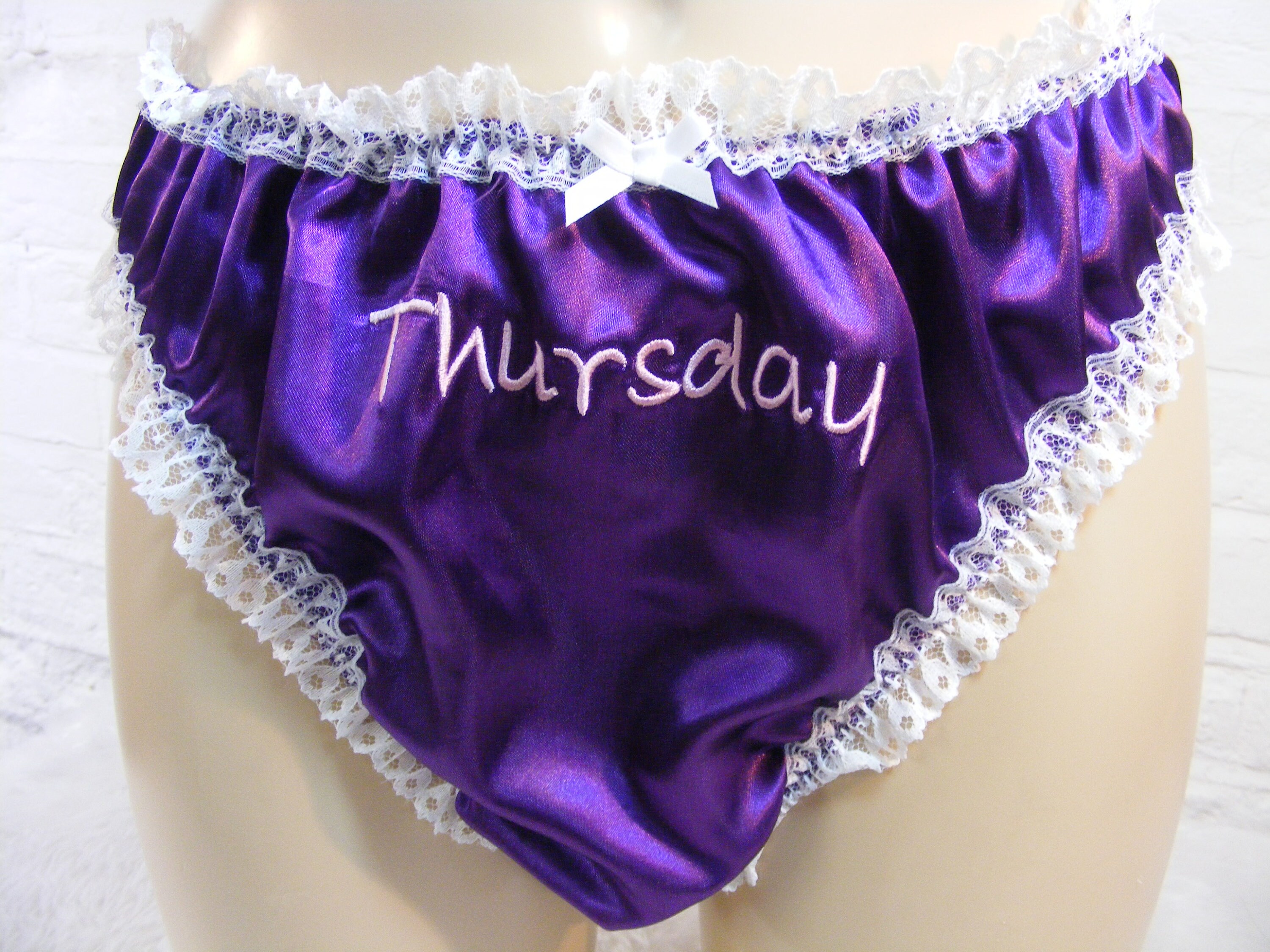 Sissy Panties Days of the Week Satin Scrunch Butt All Colours Etsy UK