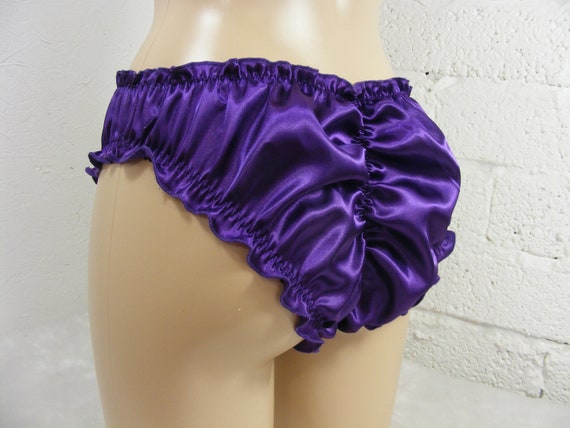 Sissy Purple Satin White Lace Bra Cheeky Side Tie Scrunch Panties Set Top  Knickers Mens Lingerie Underwear -  Canada