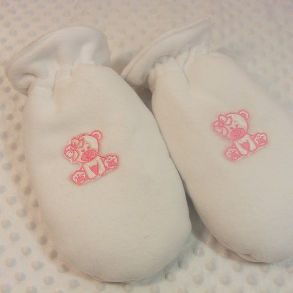 sissy adult baby ABDL white fleece padded mittens chain and padlock opt bells cosplay