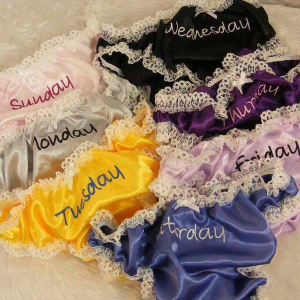 Sissy Days Of Week Panties Etsy