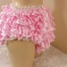 sissy full panties adult baby frilly ruffle satin  pants mens lingerie knickers all sizes and colours cross dress tv 