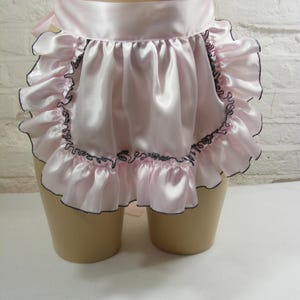 adult baby sissy pink SATIN MINI apron pinny cosplay victorian fancy dress vintage french maid kawaii book day all colours available