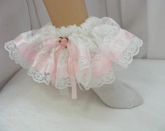 adult baby sissy frilly lace ankle socks fancy dress cosplay kawaii men & women abdl
