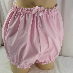 adult baby sissy pink rubber  diaper cover pvc  lined knickers optional linings cosplay fancy dress inc plus size