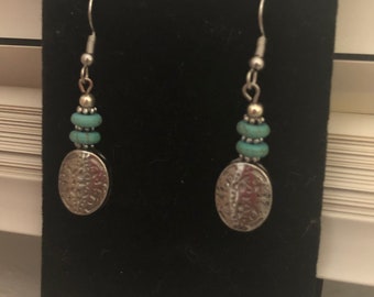 Antique turquoise Dangle Earrings