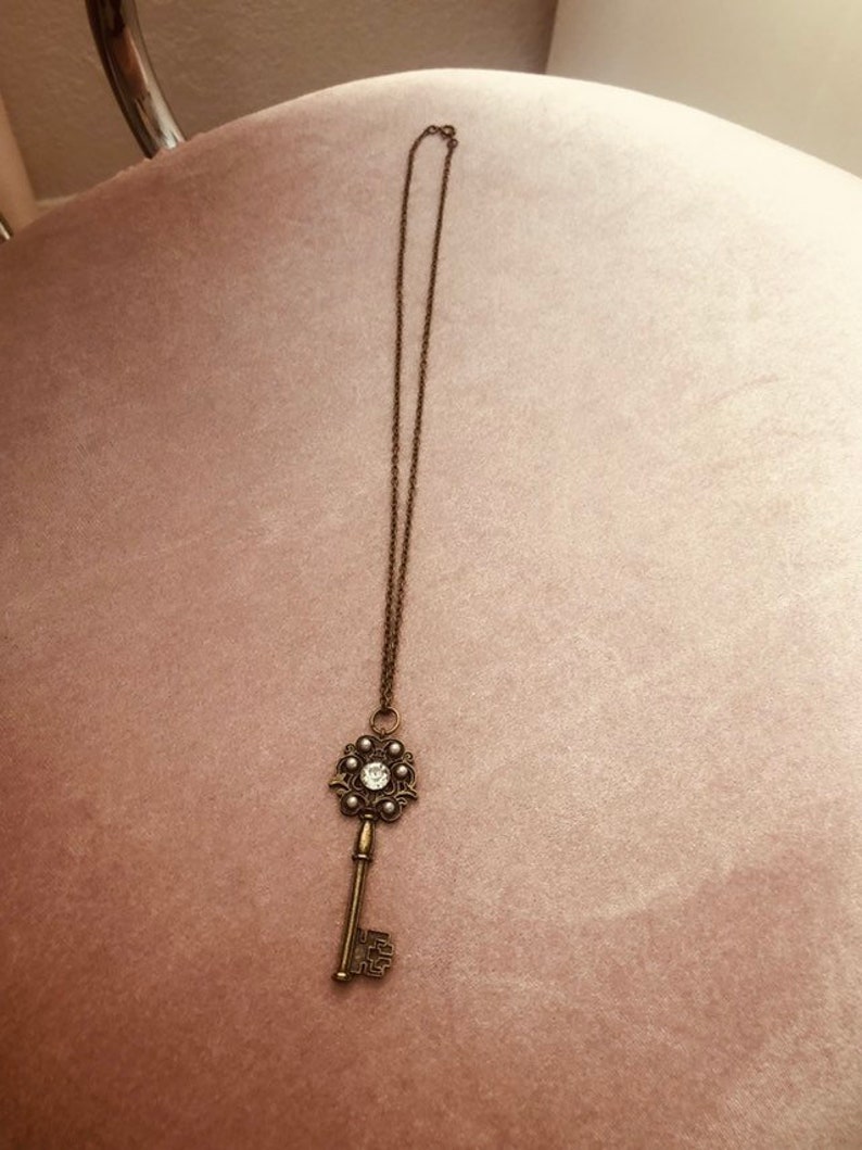 Vintage Key Pendant Necklace