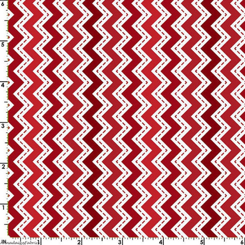 Merry /& Bright Red Chevron Maywood Studio